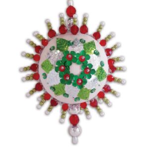 click here to view larger image of Holiday Wreath (bead kit)