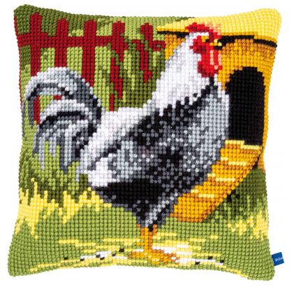 Black Rooster Cushion