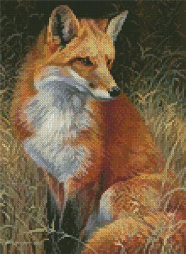 Mini Red Fox Painting