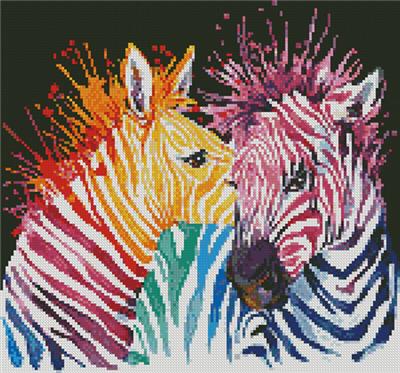 Mini Colourful Zebras
