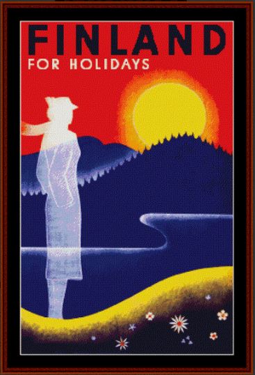 Finland Travel Poster