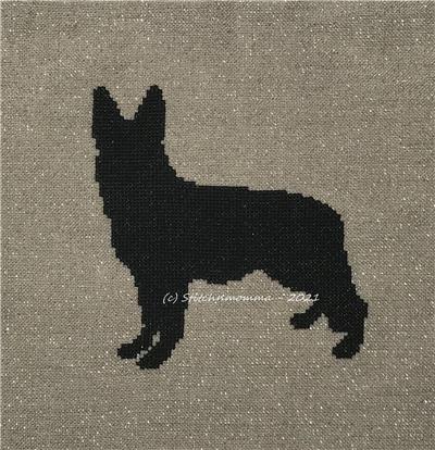 Dog Silhouette - German Shepherd