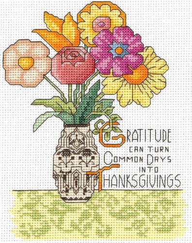 click here to view larger image of Gratitude - Mary Engelbreit (counted cross stitch kit)