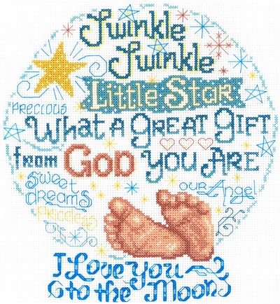 click here to view larger image of Let's Twinkle - Ursula Michael (counted cross stitch kit)