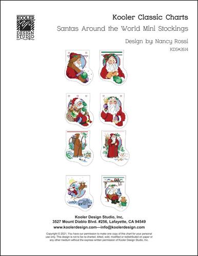 click here to view larger image of Santas Around the World Mini Stockings (chart)