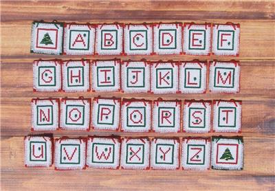 click here to view larger image of Christmas Tree Alphabet (chart)