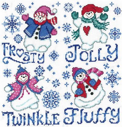 click here to view larger image of Frosty Friends - Ursula Michael (counted cross stitch kit)