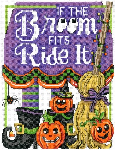 click here to view larger image of Ride the Broom - Diane Arthurs (counted cross stitch kit)