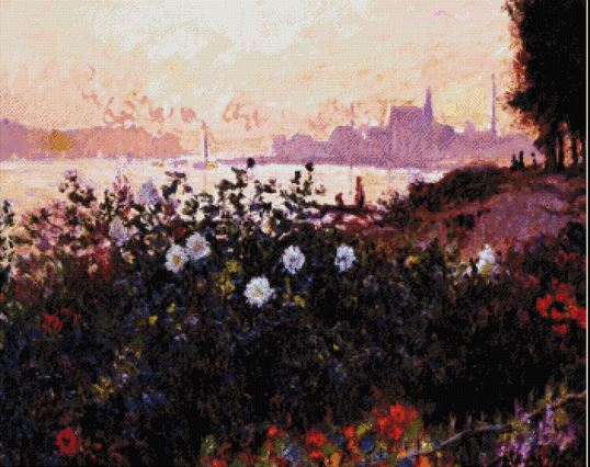 Flowers by the Riverbank