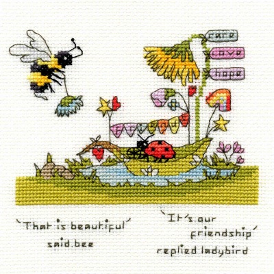 Beautiful Friendship - Ladybird and Bee