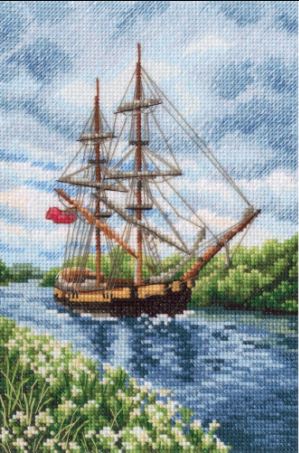 click here to view larger image of Yacht on River (coming soon) (counted cross stitch kit)