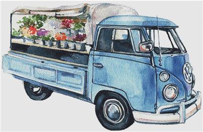 Floral Farm Truck
