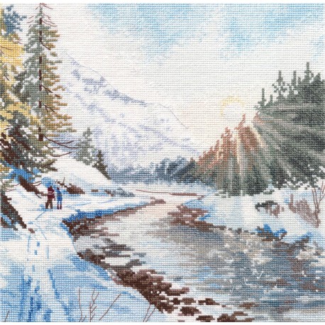 click here to view larger image of Frosty Freshness (counted cross stitch kit)