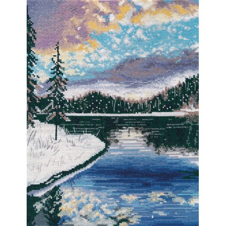 click here to view larger image of Frosty Evening (counted cross stitch kit)