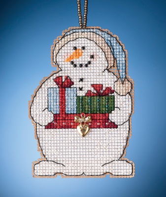click here to view larger image of Giving Snowman 2021  (counted cross stitch kit)