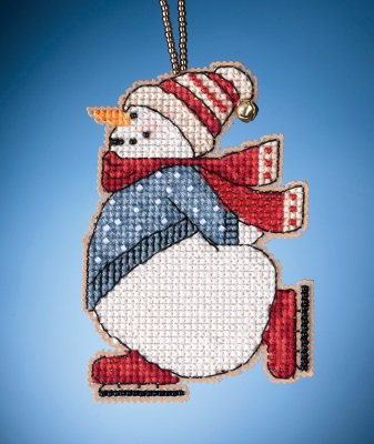 click here to view larger image of Skating Snowman 2021  (counted cross stitch kit)