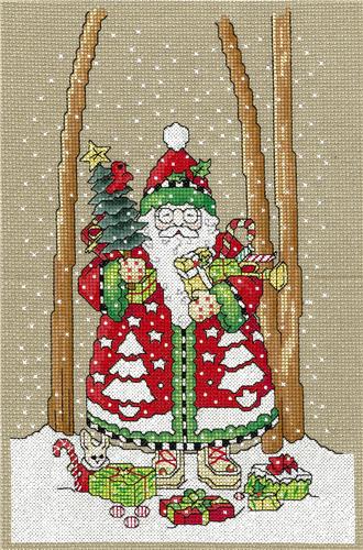click here to view larger image of O'Christmas Tree Santa - Mary Engelbreit (chart)