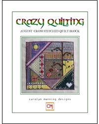 August Crazy Quilt Block