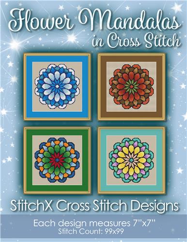 Seasonal Flower Mandalas - Collection of 4 Cross Stitch Mandalas