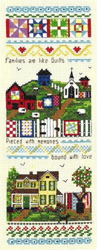 click here to view larger image of Families are Like Quilts Kit (counted cross stitch kit)