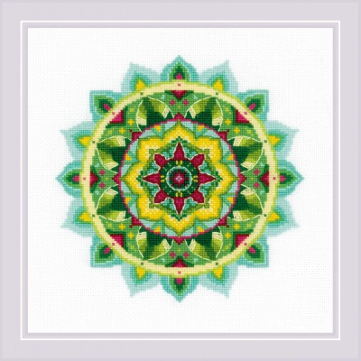 click here to view larger image of Self Knowledge Mandala (counted cross stitch kit)