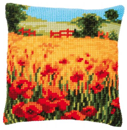 Poppies Landscape Cushion