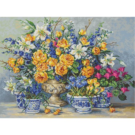 click here to view larger image of From Gabrielles Garden (counted cross stitch kit)