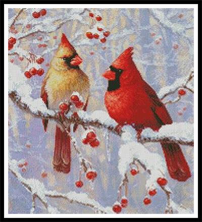 click here to view larger image of Winter Joy Cardinals (Crop) (chart)