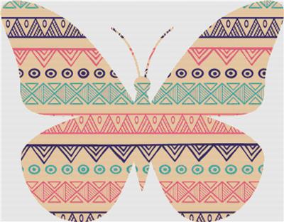 Ornamental Tribal Butterfly II