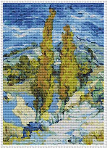 Poplars at Saint Remy (Vincent Van Gogh)