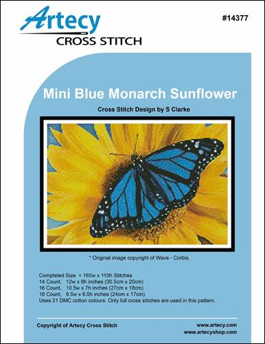 Mini Blue Monarch Sunflower