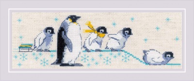click here to view larger image of Penguins (counted cross stitch kit)