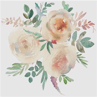 Peach and Mint Floral Arrangement