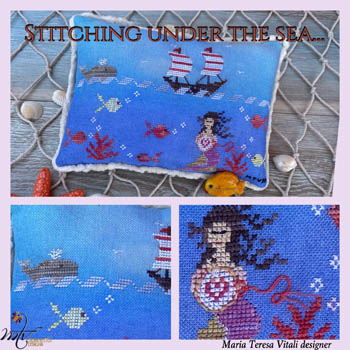 click here to view larger image of Stitching Under the Sea (chart)