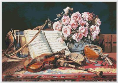 Musical Still Life (Charles Antoine Loyeux)