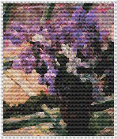 Lilacs in a Window (Mary Cassatt)