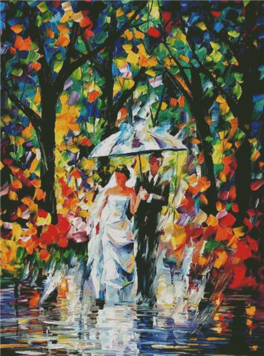 click here to view larger image of Wedding Under the Rain (Large) (chart)