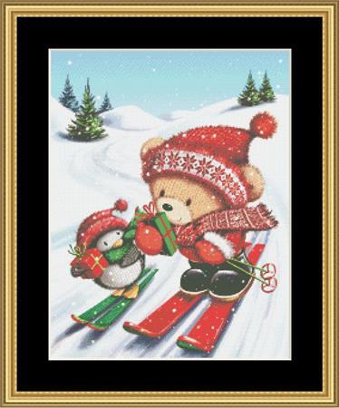 2018 Holiday Collection - Skiing Bear I