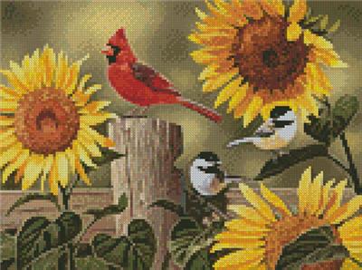Sunflowers and Songbirds - Mini