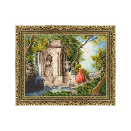click here to view larger image of Scene in the Park 1740 (counted cross stitch kit)