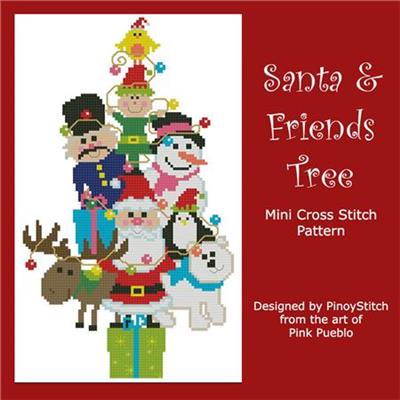 Christmas Tree Santa and Friends