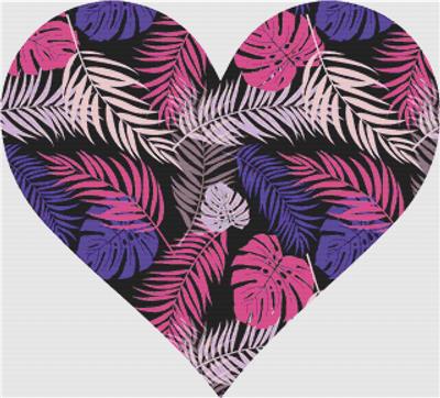 Purple and Pink Palm Heart