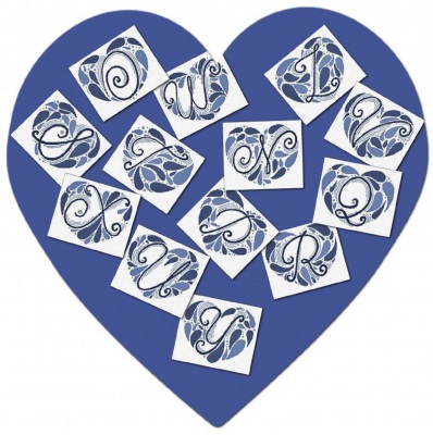 Heart Monogram (N-Z)