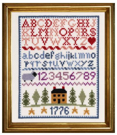 click here to view larger image of Americana Sampler (counted cross stitch kit)