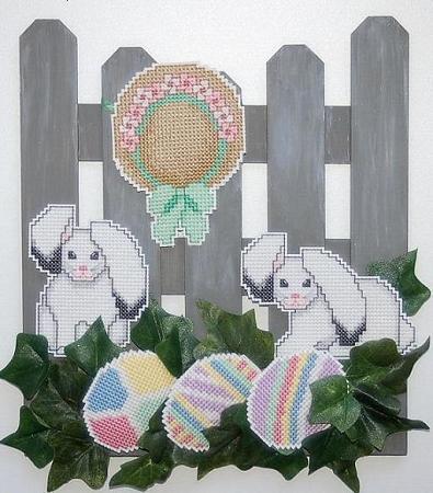By the Fence - A Cottontail Easter