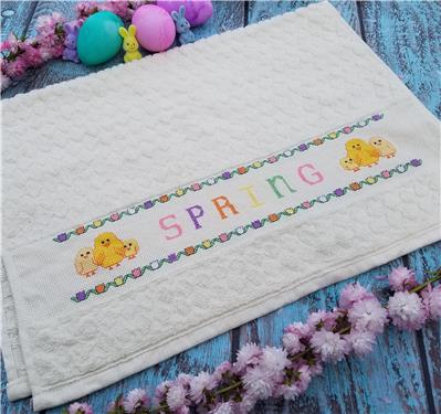 click here to view larger image of Spring Hand Towel  (chart)