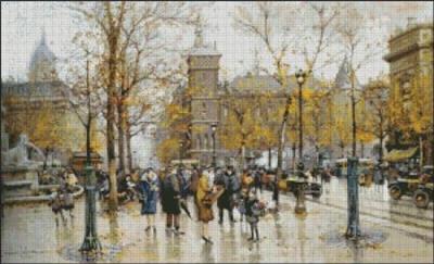 click here to view larger image of Galien-Laloue - Autumn Parisian Scene (chart)