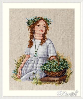 click here to view larger image of Forget-Me-Not (counted cross stitch kit)