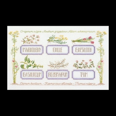 click here to view larger image of Herb Sampler  (counted cross stitch kit)