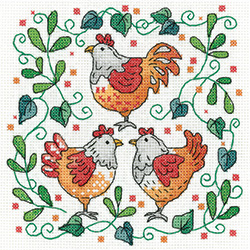 Three French Hens - Karen Carter Collection